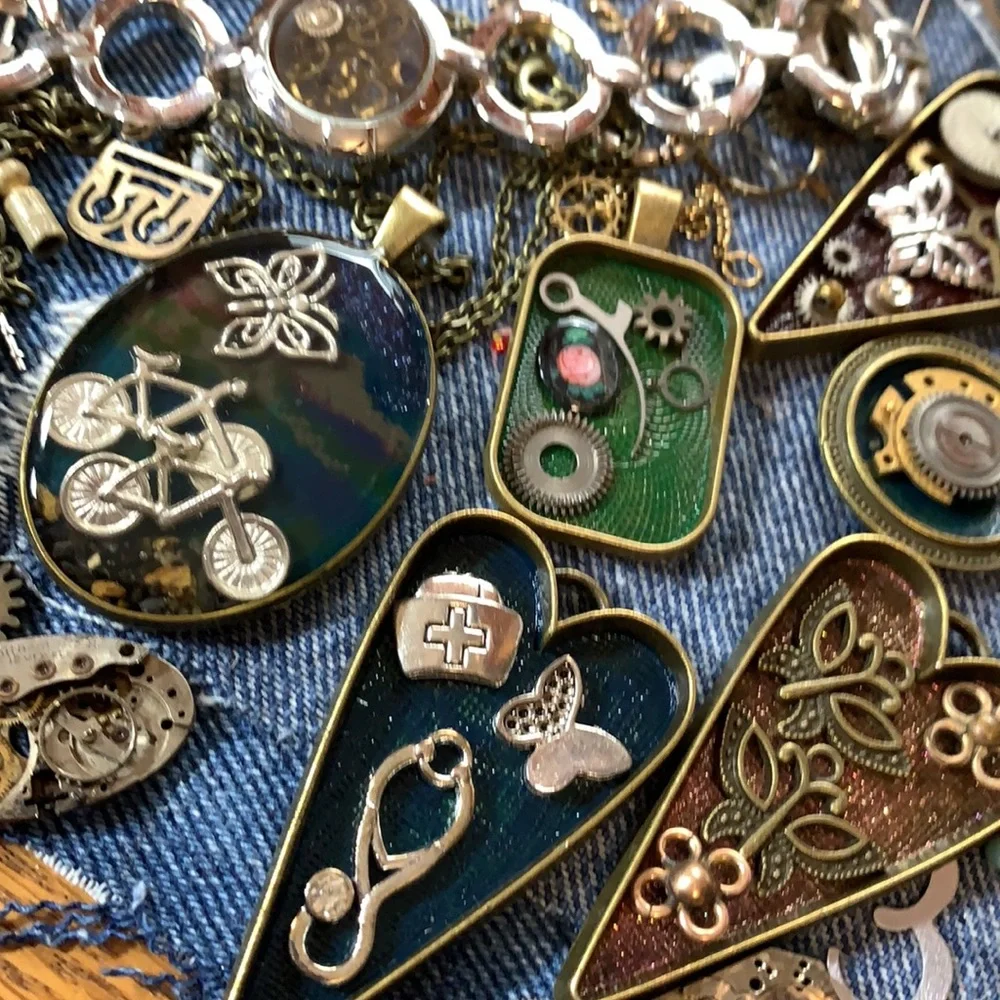 Butterfly series Unique Upcycle Recycle Jewelry one of a kind posting soon - Picture 14 of 15